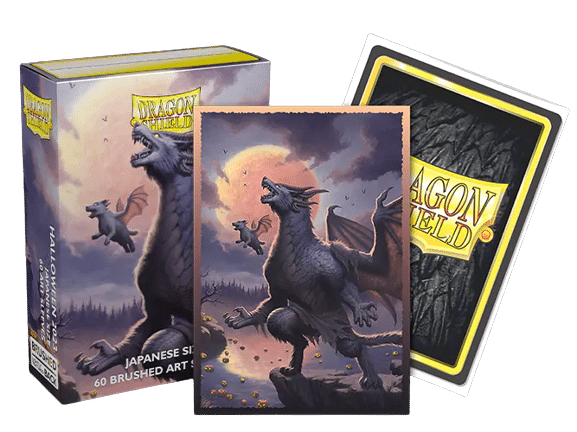 Dragon Shield Brushed Japanese Art Halloween 100ct Sleeves image 0